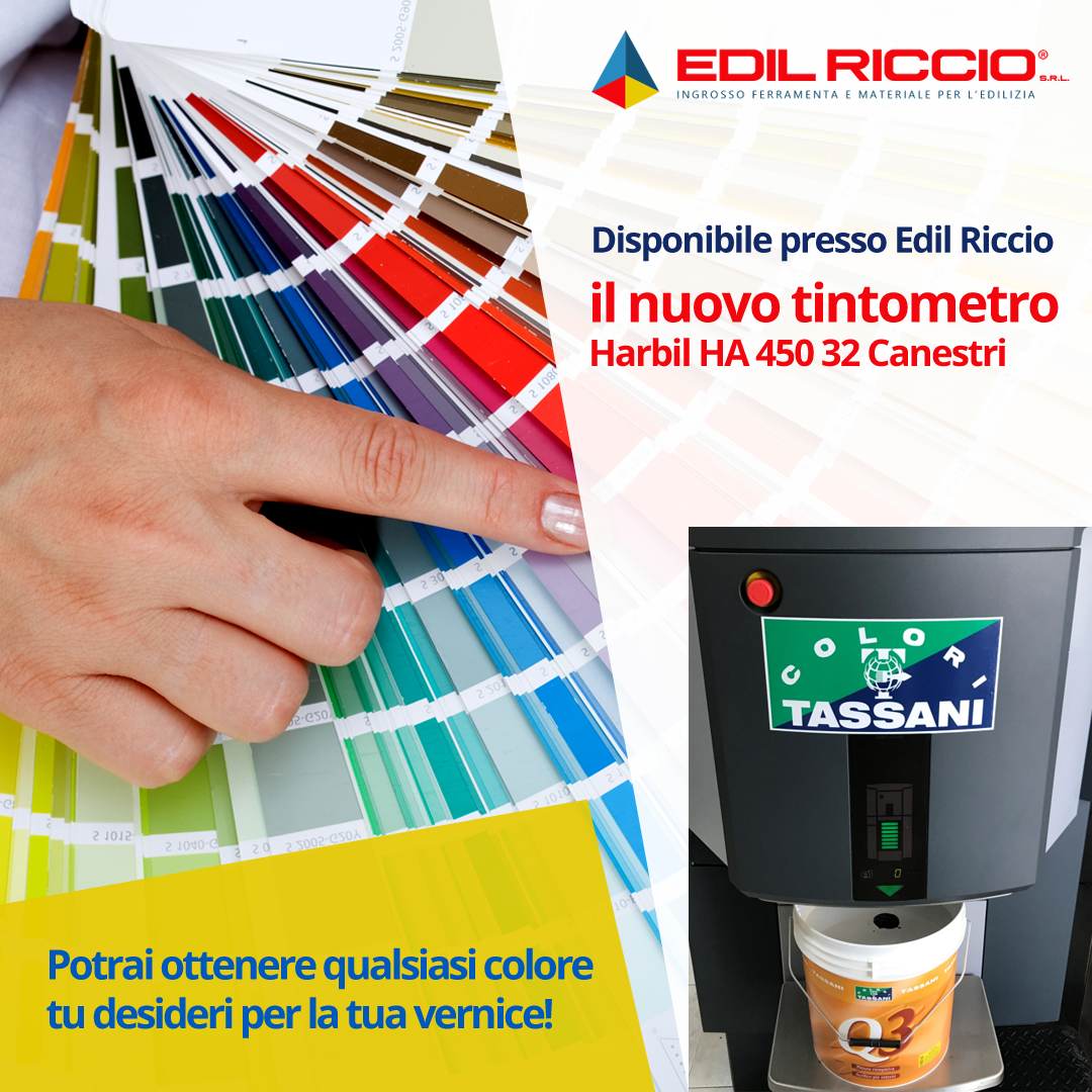 Tintometro Tassani disponibile in sede!