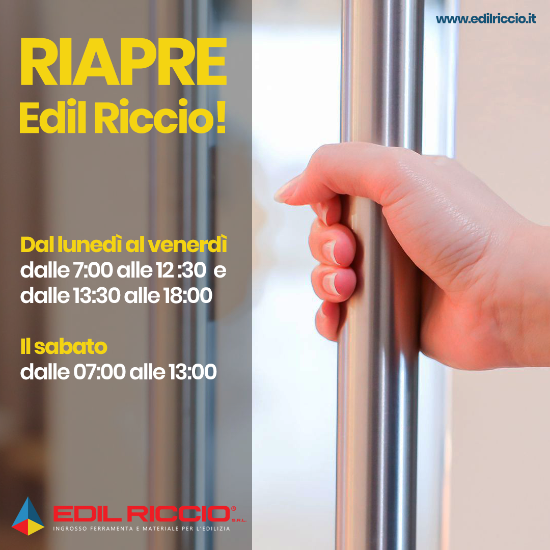 Riapertura punto vendita Edil Riccio