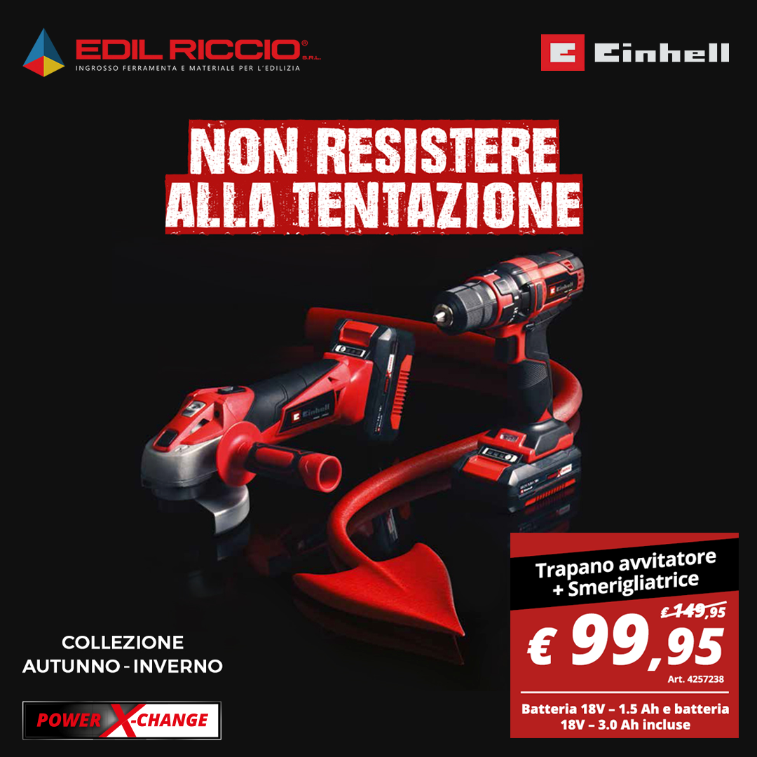 Prezzi super speciali sugli elettroutensili Einhell